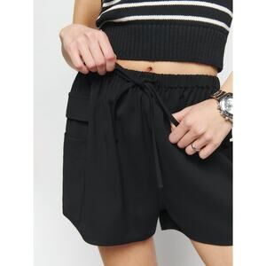 Reformation Ethan Cargo Shorts Black S